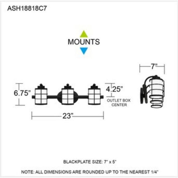 Tri bathroom lights - Picture 7 of 7